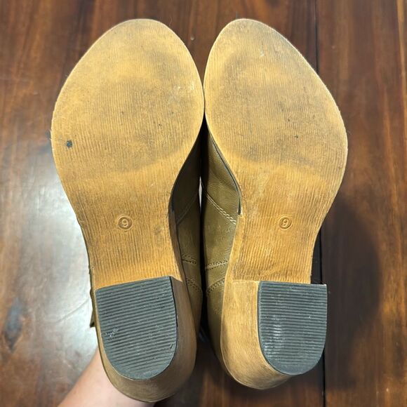 Charles Albert Light Brown Faux Leather Heeled Slouch Boots Women’s US 9 M - Picture 7 of 7